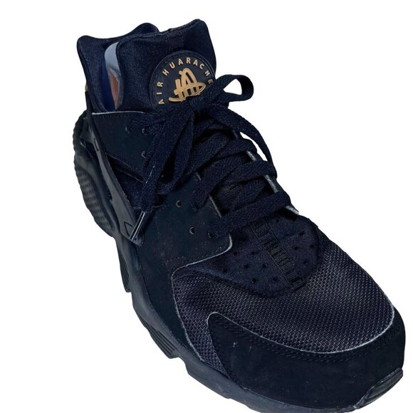 Nike Air Huarache Shoes Mens Size 10.5 Black Running Sneakers 318429-025 - Picture 12 of 16